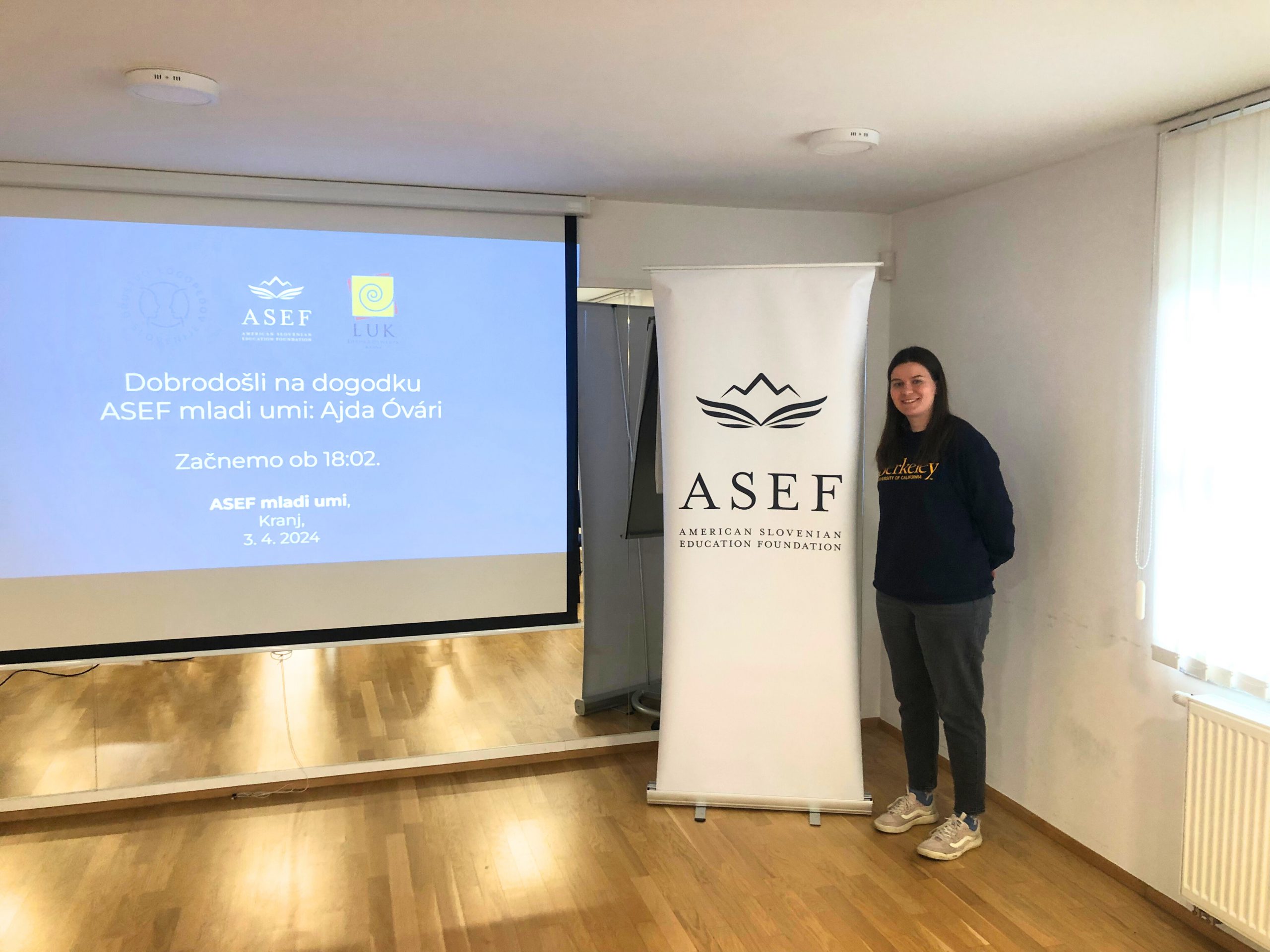 ASEF Junior Fellow 2021 Ajda Óvári at the event